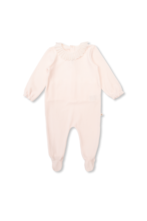 ＊ Bonpoint 6A ＊ Bonpoint Taupe Embroidered Diaper Tote Bonpoint